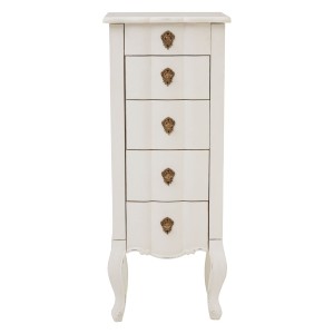 Loire Painted Furniture White 5 Drawer Small Chest of Drawers Loire Painted Furniture White 5 Drawer Small Chest of Drawers 5502130