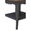 Loire Painted Furniture Dark Grey Single Shelf Side Table 5502148