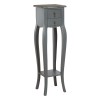 Loire Painted Furniture Light Grey Flower Plant Stand 5502153