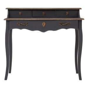 Loire Painted Furniture Dark Grey Writing Desk Loire Painted Furniture Dark Grey Writing Desk 5502159