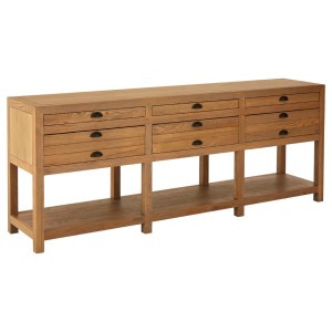Lyon Oak Furniture Modern 6 Drawer Sideboard Premier Lyon Oak Furniture Modern 6 Drawer Sideboard 2404972