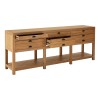 Premier Lyon Oak Furniture Modern 6 Drawer Sideboard 2404972