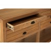 Premier Lyon Oak Furniture Modern 6 Drawer Sideboard 2404972