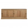 Premier Lyon Oak Furniture Aged Grey Sliding Door Sideboard 5501636