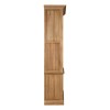 Premier Lyon Oak Furniture Sliding Doors Glass Cabinet 5501637