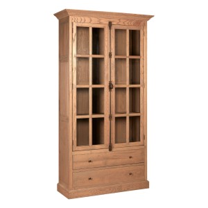 Lyon Oak Furniture 2 Door Display Cabinet Premier Lyon Oak Furniture 2 Door Display Cabinet 5501640