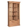 Premier Lyon Oak Furniture 2 Door Display Cabinet 5501640