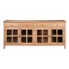 Premier Lyon Oak Furniture 4 Door Wide Sideboard 5501641