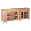 Premier Lyon Oak Furniture 4 Door Wide Sideboard 5501641