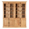 Premier Lyon Oak Furniture Wide Display Cabinet 5501644