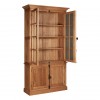 Premier Lyon Oak Furniture 4 Door Display Cabinet 5501645