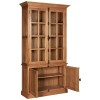 Premier Lyon Oak Furniture 4 Door Display Cabinet 5501645