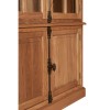 Premier Lyon Oak Furniture 4 Door Display Cabinet 5501645