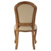 Premier Lyon Oak Furniture Weathered Oak & Linen Chair (Pair) 5501647