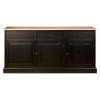 Premier Lyon Oak Furniture 3 Drawer Low Sideboard 5501649