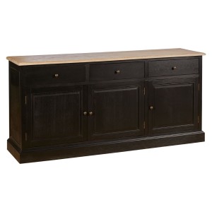 Premier Lyon Oak Furniture 3 Drawer Low Sideboard 5501649