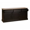 Premier Lyon Oak Furniture 3 Drawer Low Sideboard 5501649