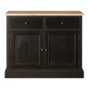 Premier Lyon Oak Painted Furniture Black 2 Door 2 Drawer Sideboard 5501651