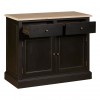 Premier Lyon Oak Painted Furniture Black 2 Door 2 Drawer Sideboard 5501651