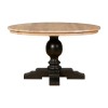 Premier Lyon Oak Furniture Whitewash Top Black Dining Table 5501652