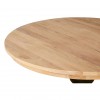 Premier Lyon Oak Furniture Whitewash Top Black Dining Table 5501652