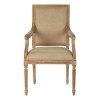 Premier Lyon Oak Furniture Whitewash Oak & Linen Chair (Pair) 5501653