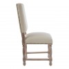 Premier Lyon Oak Furniture Whitewash Linen Chair (Pair) 5501655
