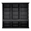 Premier Lyon Furniture 3 Drawer Black Library Bookcase 5501657