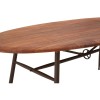 New Foundry Industrial Furniture Walnut Oval Dining Table 2404946