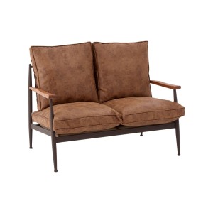 New Foundry Industrial Furniture Faux Leather Sofa New Foundry Industrial Furniture Faux Leather Sofa 2404947