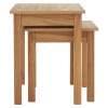 Westbury Oak Furniture Nest of 2 Tables 2404118