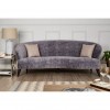 Reine Contemporary Grey Velvet 3 Seat Sofa 5501485