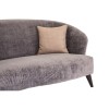 Reine Contemporary Grey Velvet 3 Seat Sofa 5501485