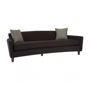 Rania Modern Black Dimity Fabric 3 Seat Sofa Rania Modern Black Dimity Fabric 3 Seat Sofa 5501486