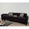 Rania Modern Black Dimity Fabric 3 Seat Sofa 5501486