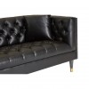 Raven Elegant Black Faux Leather 3 Seat Sofa  5501490