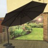 Signature Weave Garden Furniture 3M Cantilever Parasol Grey