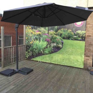 Signature Weave Garden Furniture 3M Cantilever Parasol Grey Signature Weave Garden Furniture 3M Cantilever Parasol Grey