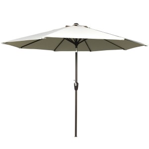 Signature Weave Garden Furniture 2.5m Round Beige Table Parasol Signature Weave Garden Furniture 2.5m Round Beige Table Parasol