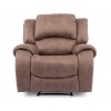 Vida Living Furniture Darwin Biscuit Brown Fabric 3 Seater Recliner Sofa and Armchair Set Dwn-313-B+Dwn-311-B