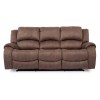 Vida Living Furniture Darwin Biscuit Brown Fabric 3 Seater Recliner Sofa and Armchair Set Dwn-313-B+Dwn-311-B