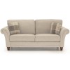 Vida Living Furniture Helmsdale Pewter Fabric 3 Seater Sofa and Armchair Set Hel-303+Hel-301