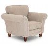 Vida Living Furniture Helmsdale Pewter Fabric 3 Seater Sofa and Armchair Set Hel-303+Hel-301
