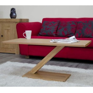 Z Solid Oak Furniture Modern Coffee Table Z Solid Oak Furniture Modern Coffee Table