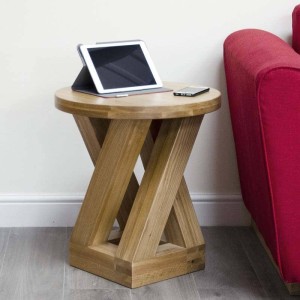 Z Solid Oak Furniture 4 Leg Lamp Table Z Solid Oak Furniture 4 Leg Lamp Table