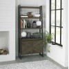 Bentley Designs Ellipse Fumed Oak Open 2 Door Display Unit