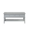 Franklin Wooden Furniture Grey Coffee Table with 2 Drawers 7917815COMUK