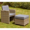 Royalcraft Garden Furniture Wentworth Rattan 8 Seat Cube Dining Set