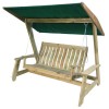 Alexander Rose Garden Furniture Solid Pine Farmers Swing Seat (Green) AR-PINE-301G