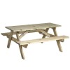 Alexander Rose Garden Furniture Solid Pine Woburn 6ft Picnic Table AR-PINE-316